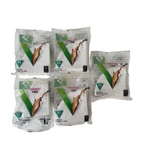 Hario V60 Paper Coffee Filters Size 02 White Tabbed Lot Of 5 100 Each 500 Total